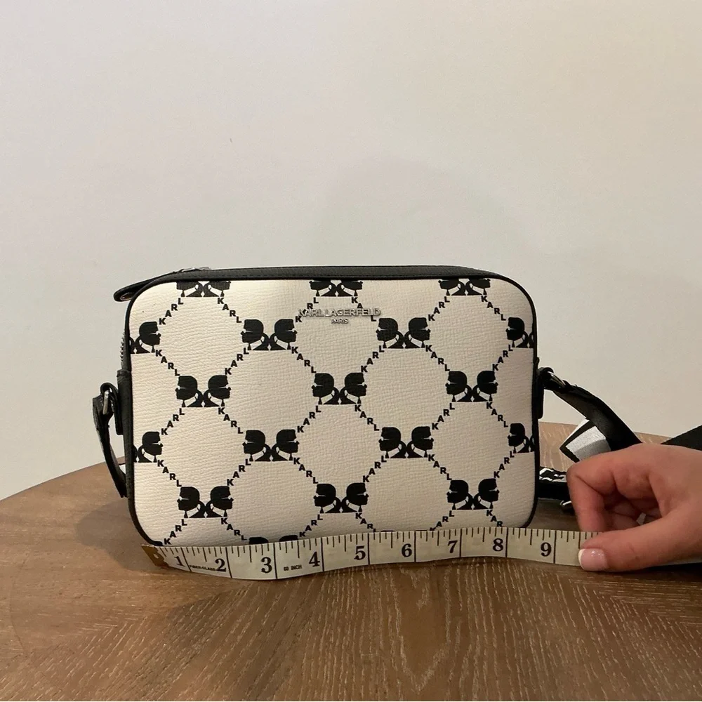 Karl Lagerfeld White and Black Crossbody Bag - Picture 4 of 8